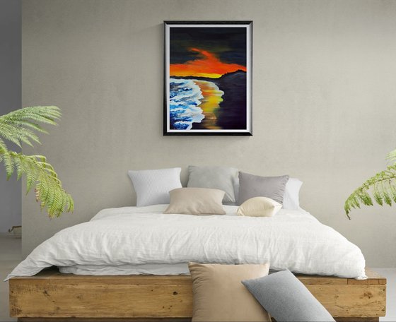 Fiery Sunset Coast