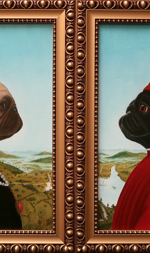 Portraits of the Duke and Duchess of Pugino by Yuliia Ustymenko