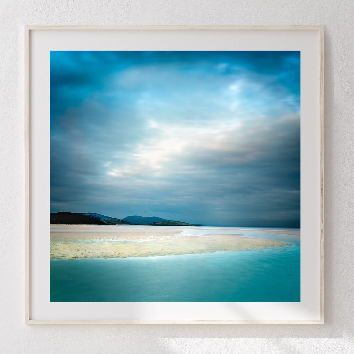 Impressionistic Landscape Photograph By Lynne Douglas, 36 X 36", Colours Of The Sea, Original Artwork