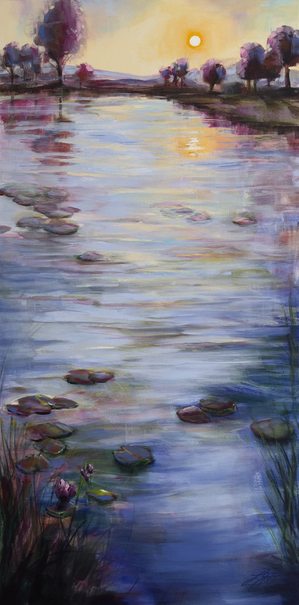 Serenity 12 By Sandra Gebhardt-Hoepfner, 20 X 39, Artwork For Sale On Artfinder