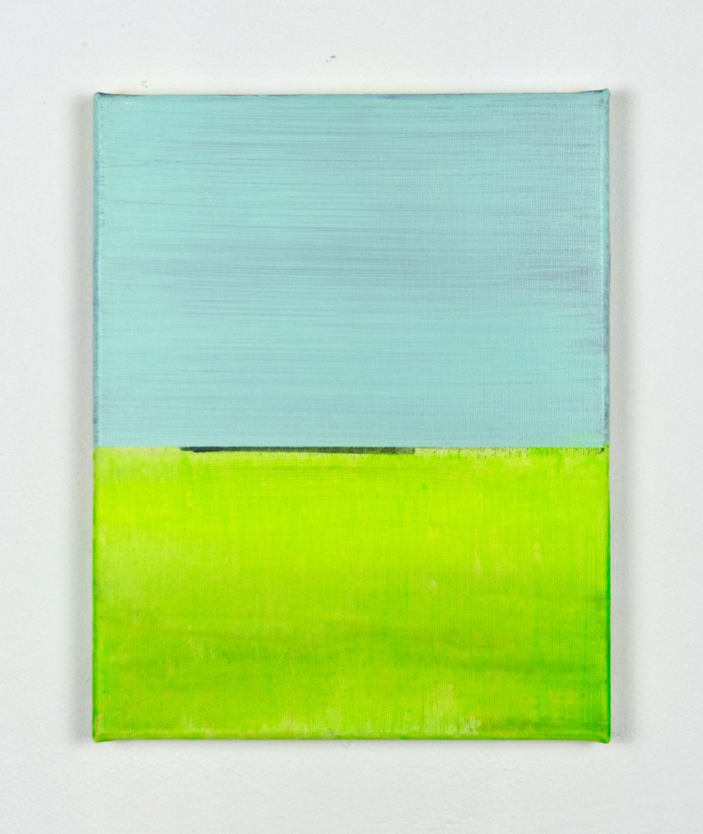 Organic Landscape Acrylic Painting By Katrin Roth, 9 X 12", Area 9, Original Artwork