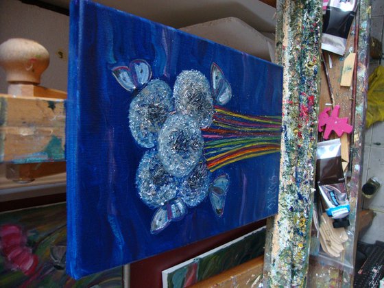 Sparkling dandelions