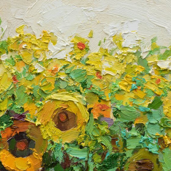 Sunflowers Original Oil painting