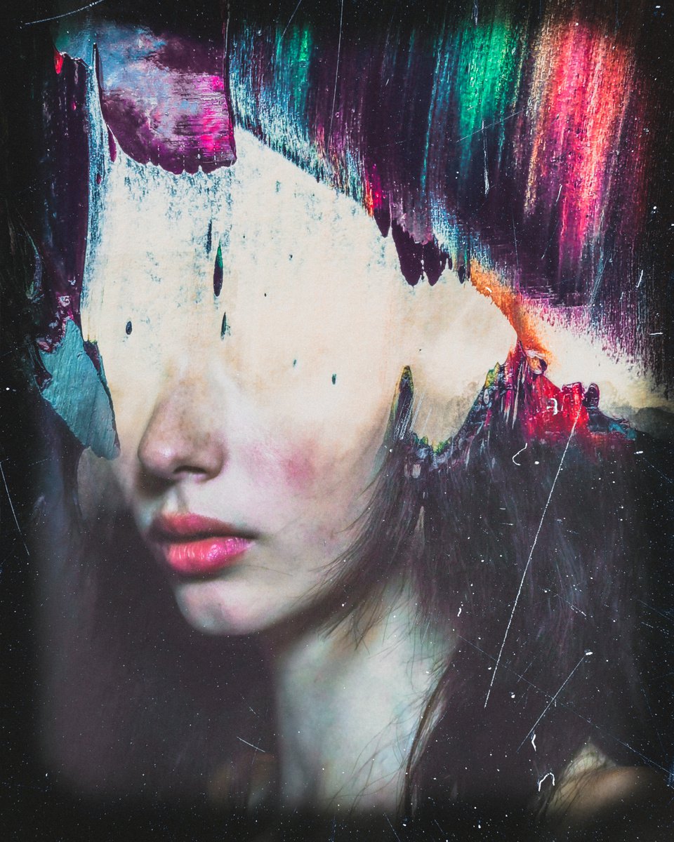 Art Color Face Vol. 61 - Singularis. Art portrait on canvas by Elmira Namazova