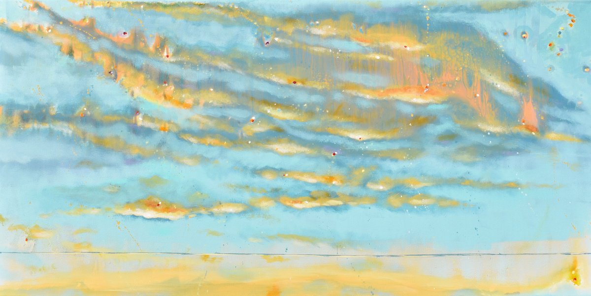 Spirit Of The Sky By Cynthia Ligeros, 48 X 24, Artwork For Sale On Artfinder
