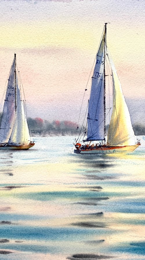 Sailing yachts by Eugenia Gorbacheva