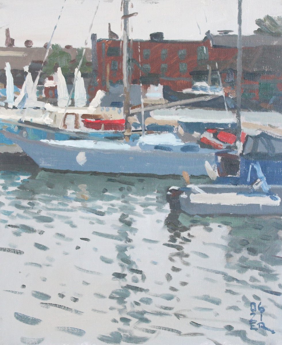 Sailboats on Bristol Harbour by Elliot Roworth
