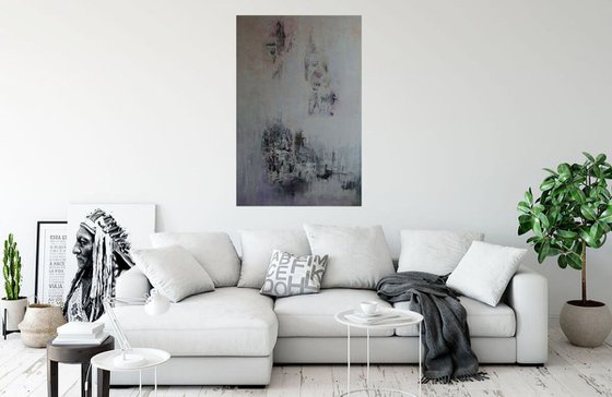 MEMORIES - Large Abstract Painting 80x120 cm