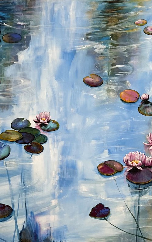 My Love For Water Lilies 3 by Sandra Gebhardt-Hoepfner