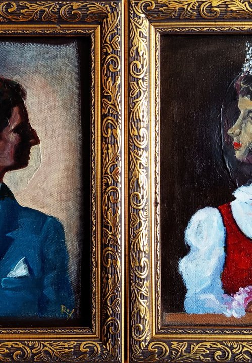 The Burgher Diptych: Two Sides of a Story by Serhiy Roy