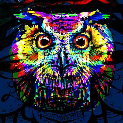 Street Art Owl by Alex Solodov