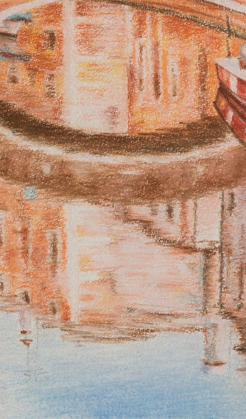 Reflections in a Venice canal by Kateryna Nazarenko