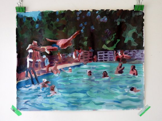 Swimming  Pool with diver