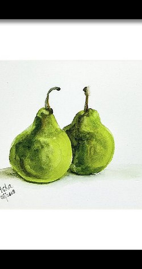 Two Green Pears by Asha Shenoy