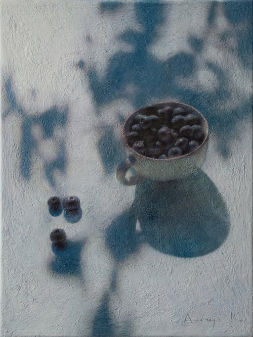 Blueberries in the Sunny Side of the Garden by Andrejs Ko