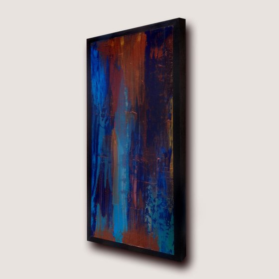 Copper Reflections 1 - abstract painting