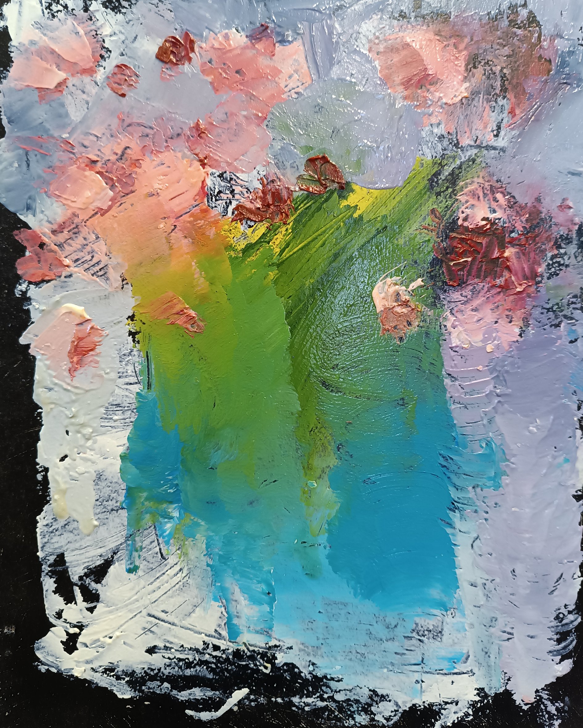 Impressionistic Botanical Oil Painting By Mykola Samoilenko, 9 X 12", For You, Original Artwork