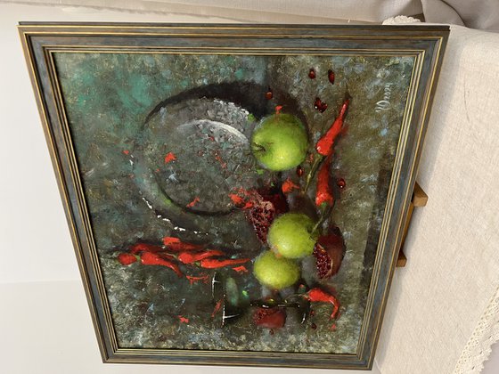 Apple Chili Pomegranate Fruit