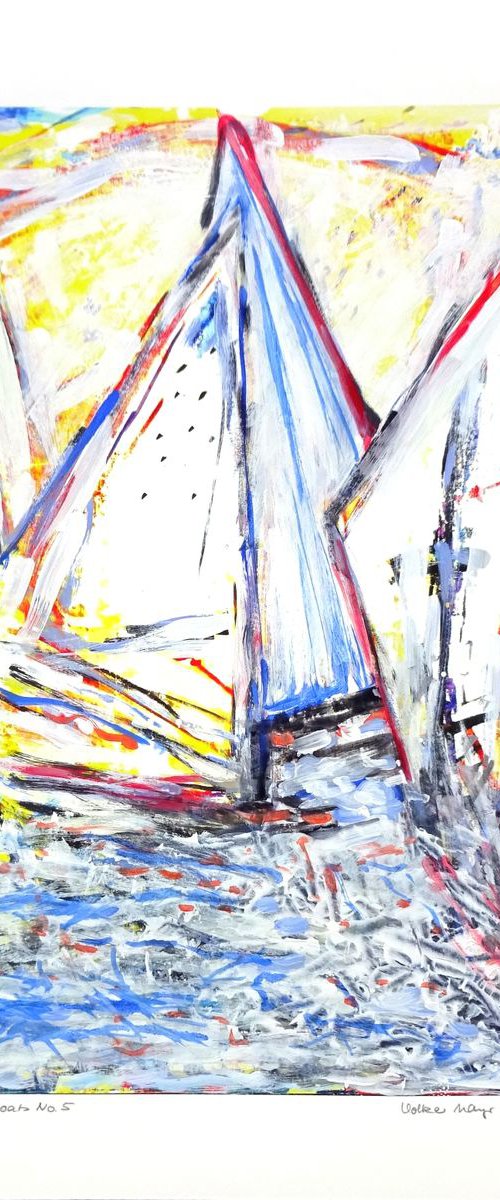 Sailboats Nr. 5 by Volker Mayr