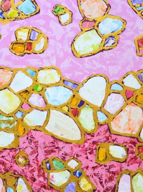 Pink and gold 2 by Iryna Kastsova