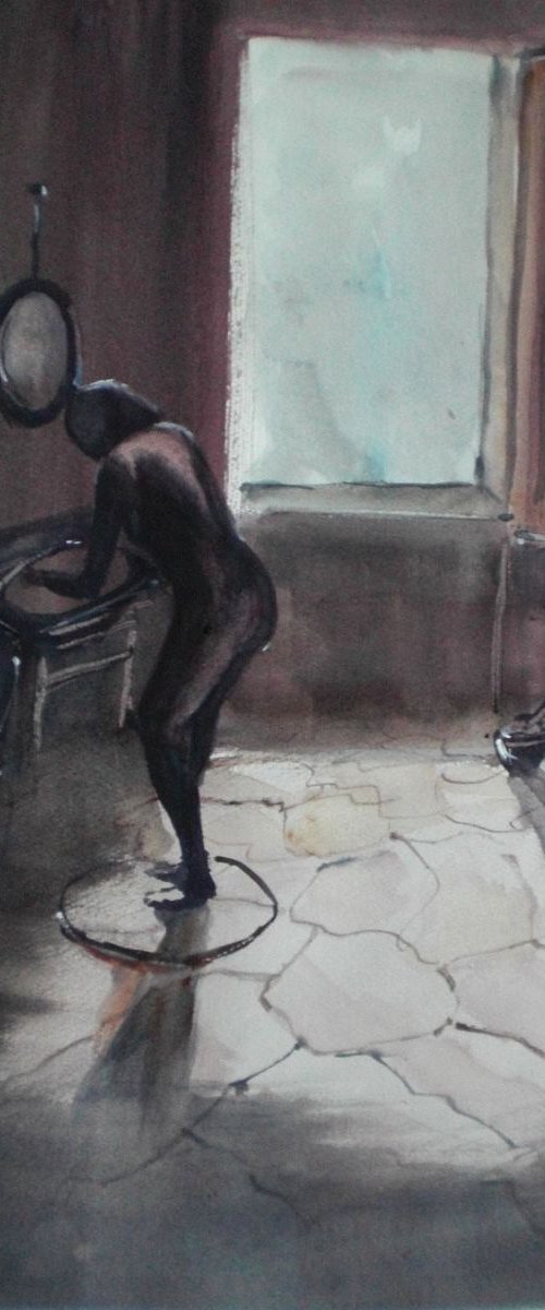 at the sink by Giorgio Gosti