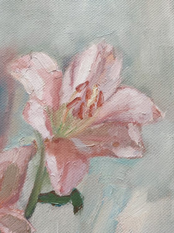 Still-life with flowers "Lilies"