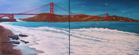 Golden Gate Bridge in San Francisco Bay