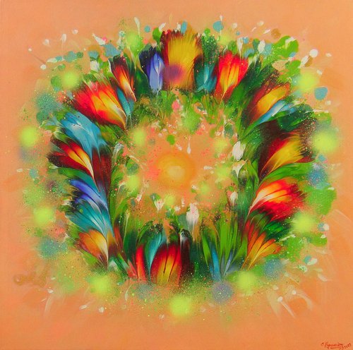 27.5” Sunny Wreath by Irini Karpikioti