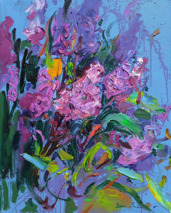 The fragrance of evening lilac