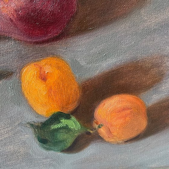 Still Life with peaches