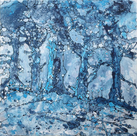 Forest in the blue