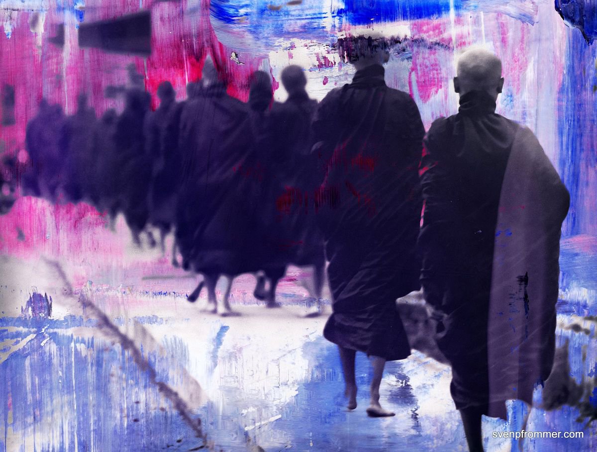 Abstract Landscape Photograph By Sven Pfrommer, 40 X 30", Monks Xliv, Original Artwork