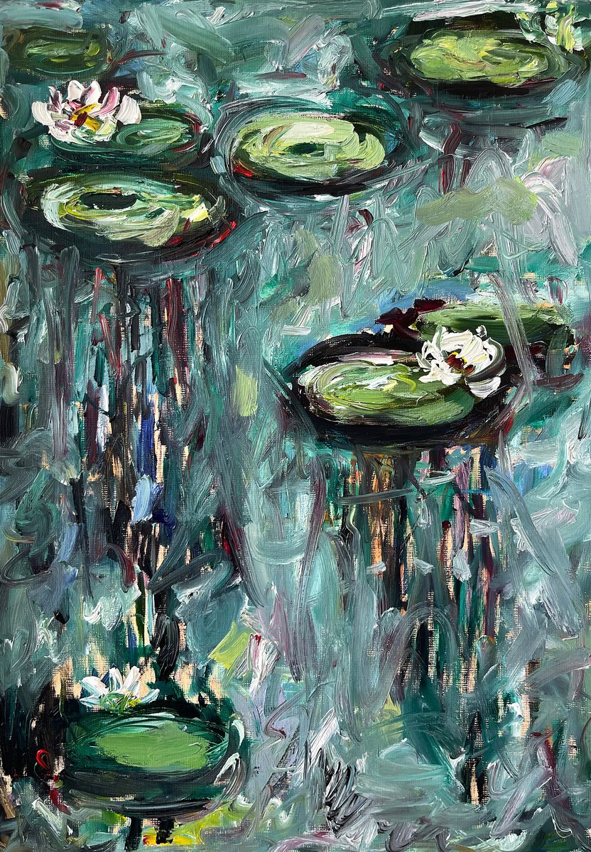 Water lilies by Maiia Axton