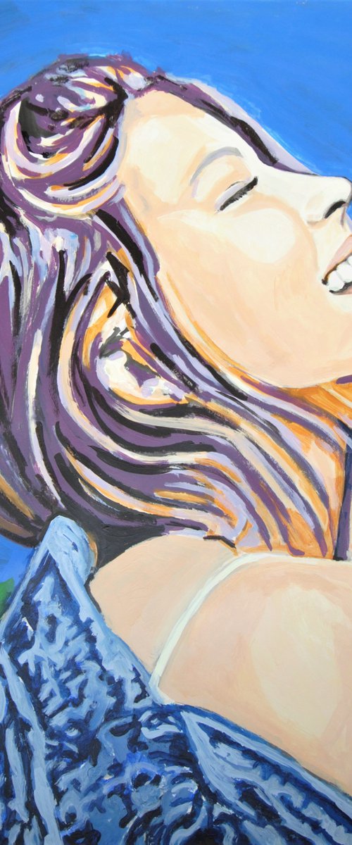 Smiley face / 85 x 70 cm by Alexandra Djokic