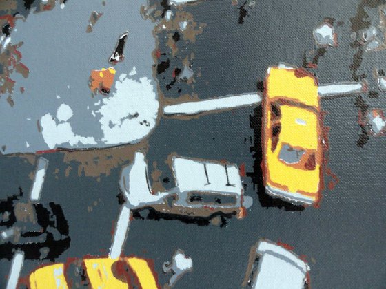 Aerial View of New York Traffic