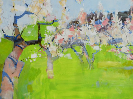 Spring garden XXXL painting