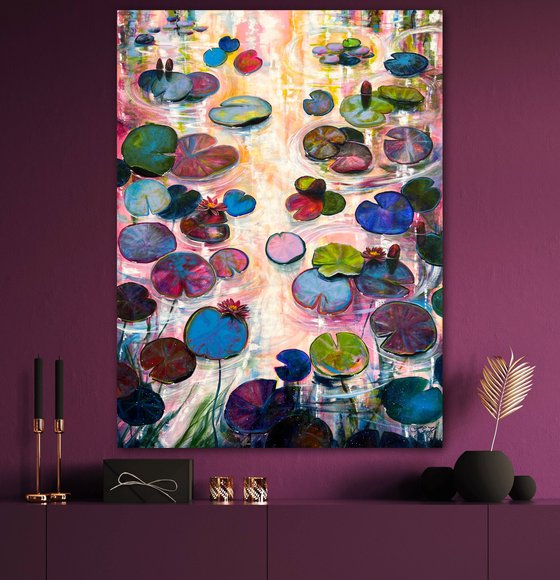 Waterlilies At Sunset 6