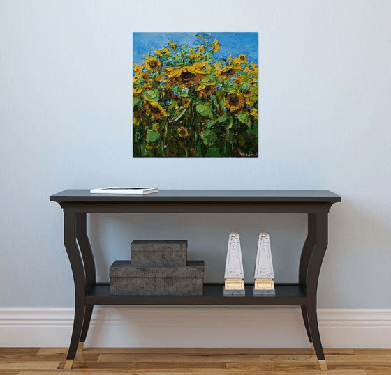 Sunflowers  Original Impasto Oil painting