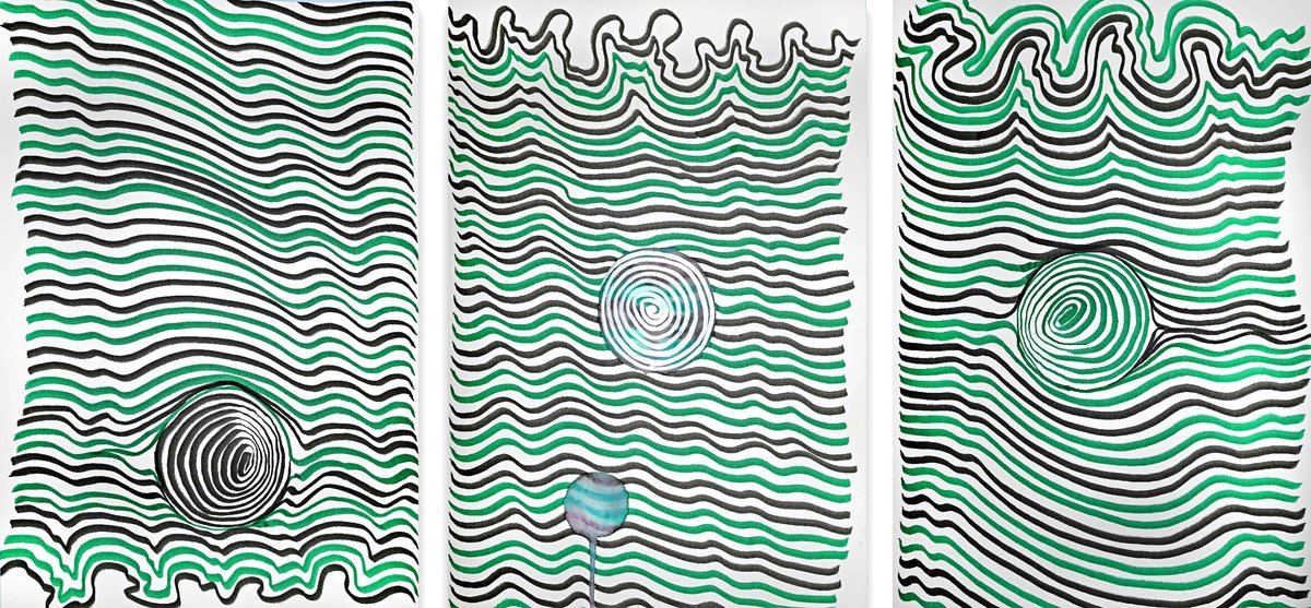 Abstract Ink Drawing , Illustration 465 By Sumit Mehndiratta, 38 X 17, Artwork For Sale On Artfinder