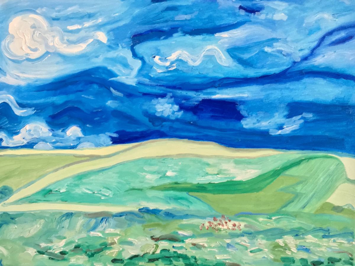 Countryside inspired by van Gogh by Kat X
