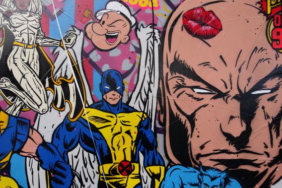 The Uncanny X-Men 160cm x 100cm Textured Urban Pop Art