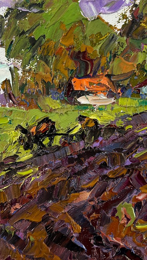 Morning in the village by Kalenyuk Alex