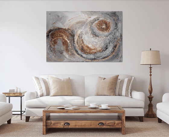 "Womb " extra large abstract (100x150cm)