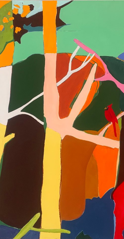 Mr. Cardinal Singing The Warm Weather Song by Steven Page Prewitt