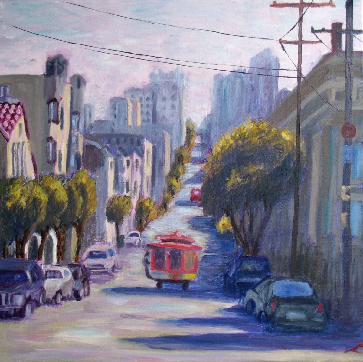 San Francisco By Elena Sokolova, 20 X 20, Artwork For Sale On Artfinder