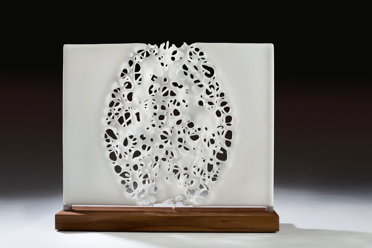 Organic Abstract Sculpture By Tracy Nicholls, 17 X 15", Ethereality #143, Original Artwork