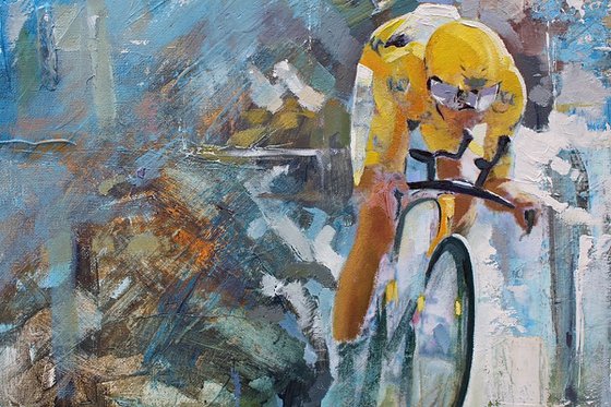 The Time Trial (Cycling Painting)