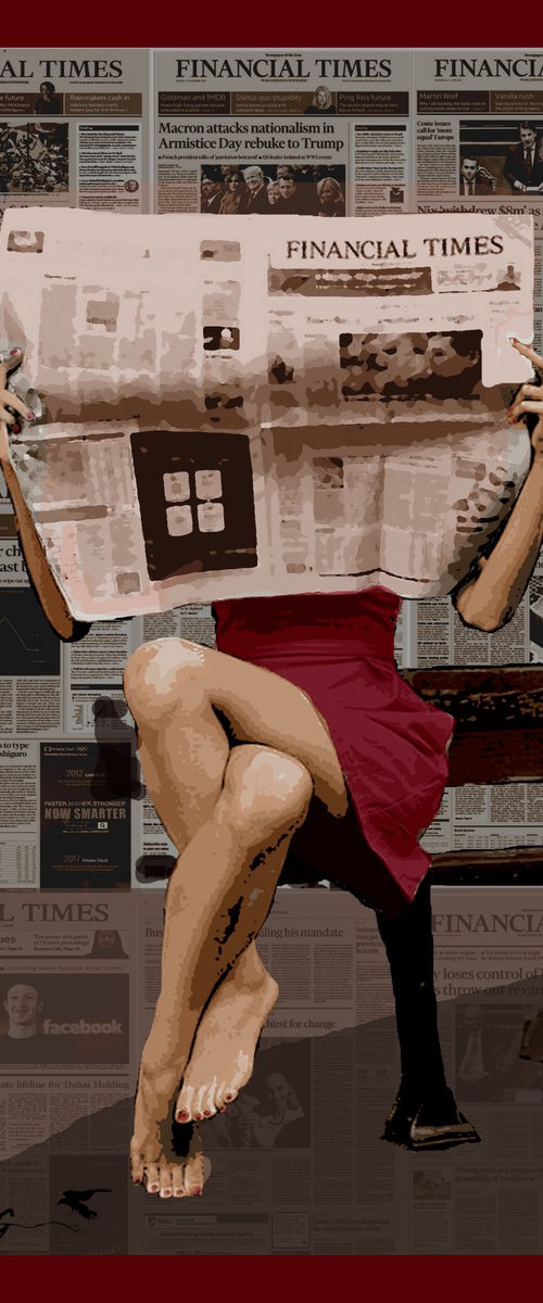 THE TIMES OF LONDON   28"x40" by Joe McHarg