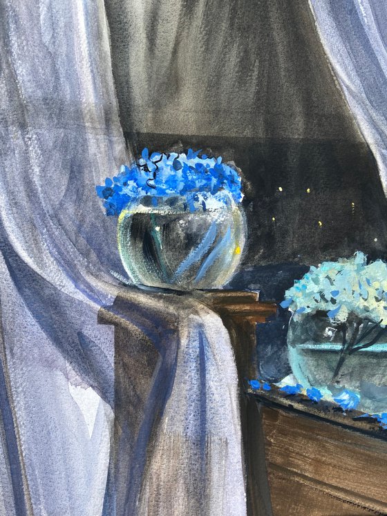 Blue Hydrangeas