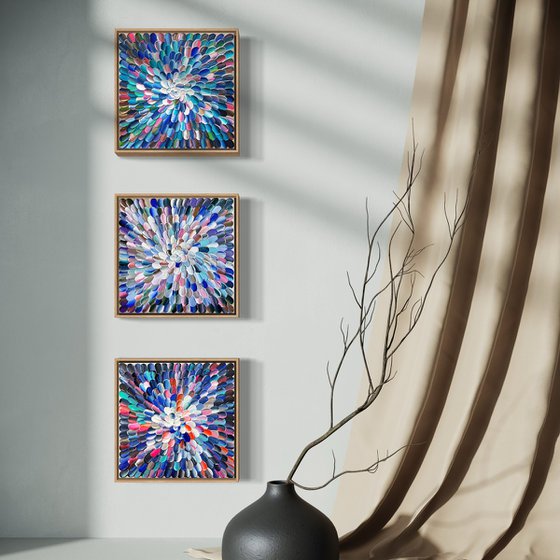 Blooms 44 - triptych
